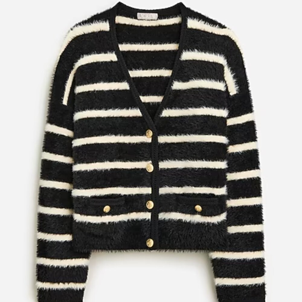 J. Crew Striped Lady Jacket Sweater
